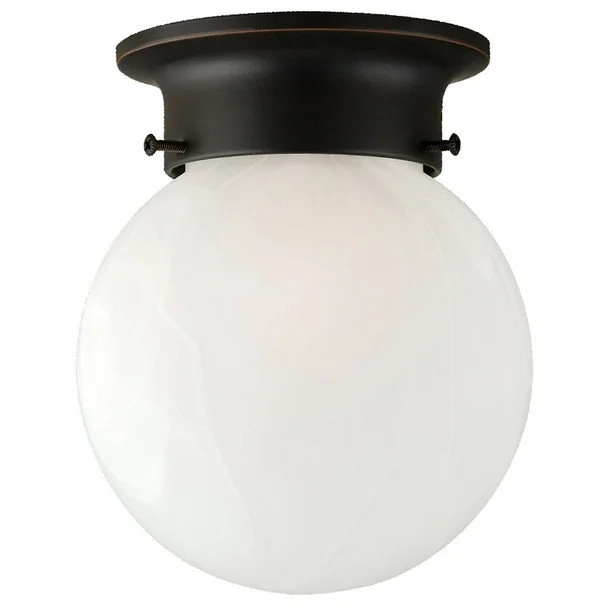 Design House 514521 Millbridge Traditional 1-Light Indoor Flush Mount Ceiling Light Dimmable Alab... | Walmart (US)