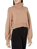 Amazon.com: The Drop Women's @lucyswhims Long Sleeve Cropped Turtleneck Sweater, Praline, M : Clo... | Amazon (US)