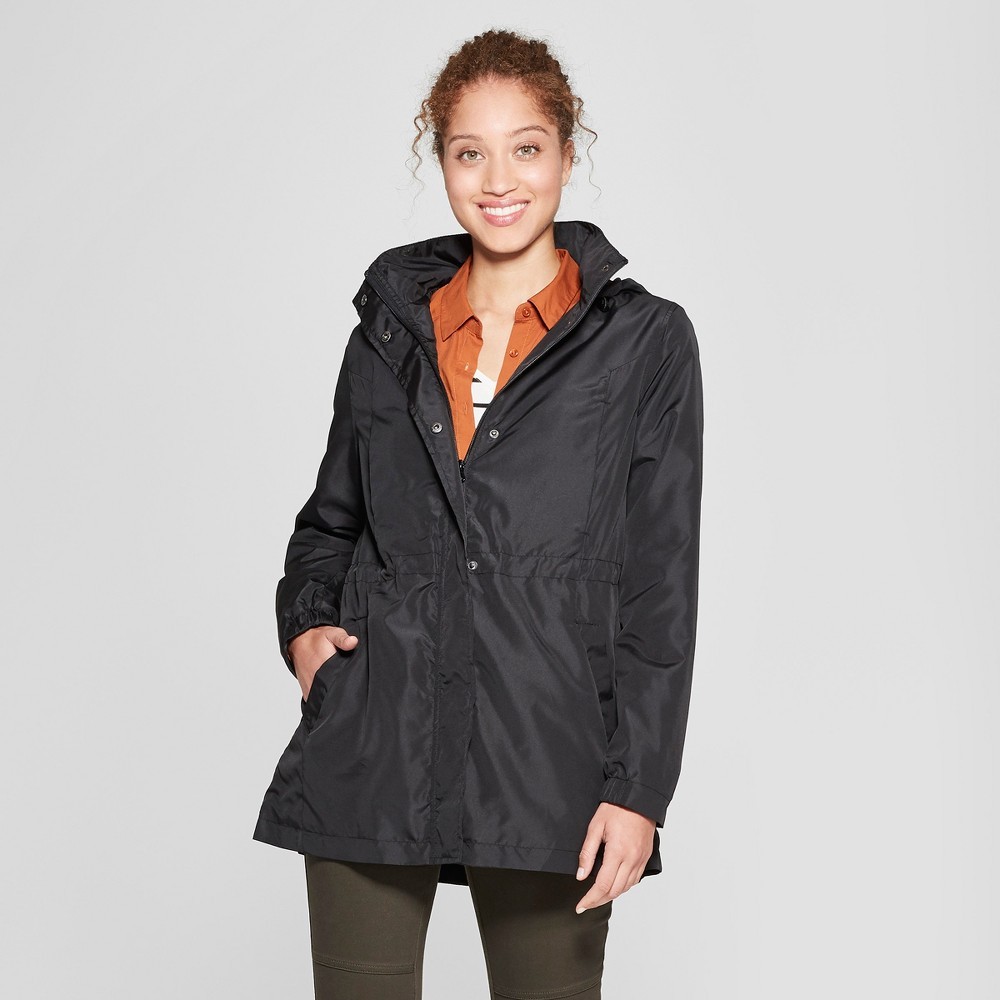 Women's Rain Jacket - A New Day Black L | Target