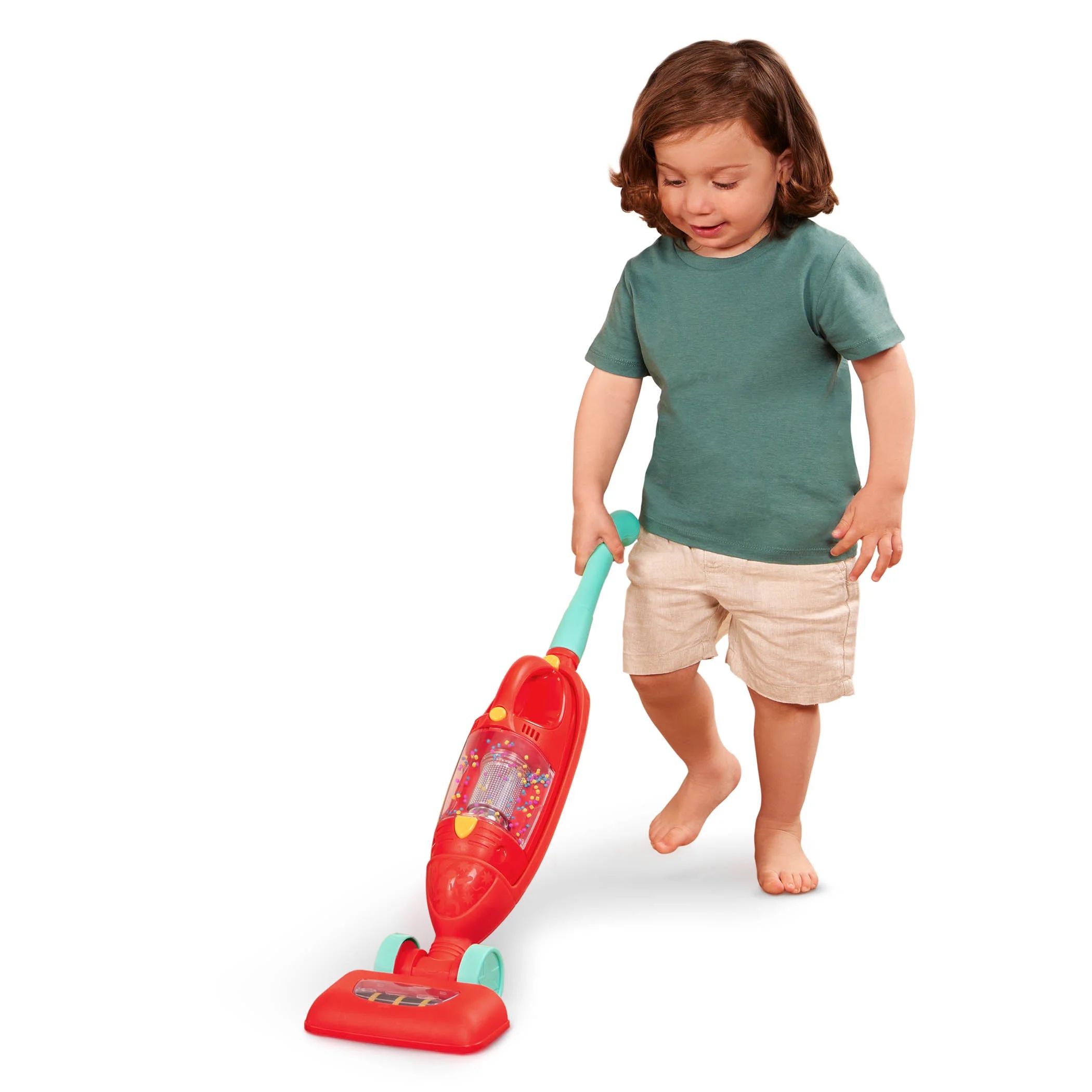 Battat Tiny Tot Vacuum with Plastic Handheld Vacuum and Real Suction, Toddler and Preschool Toys | Walmart (US)