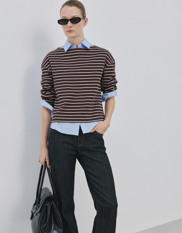 Striped Boat Neck Sweatshirt | THE ICONIC (AU & NZ)