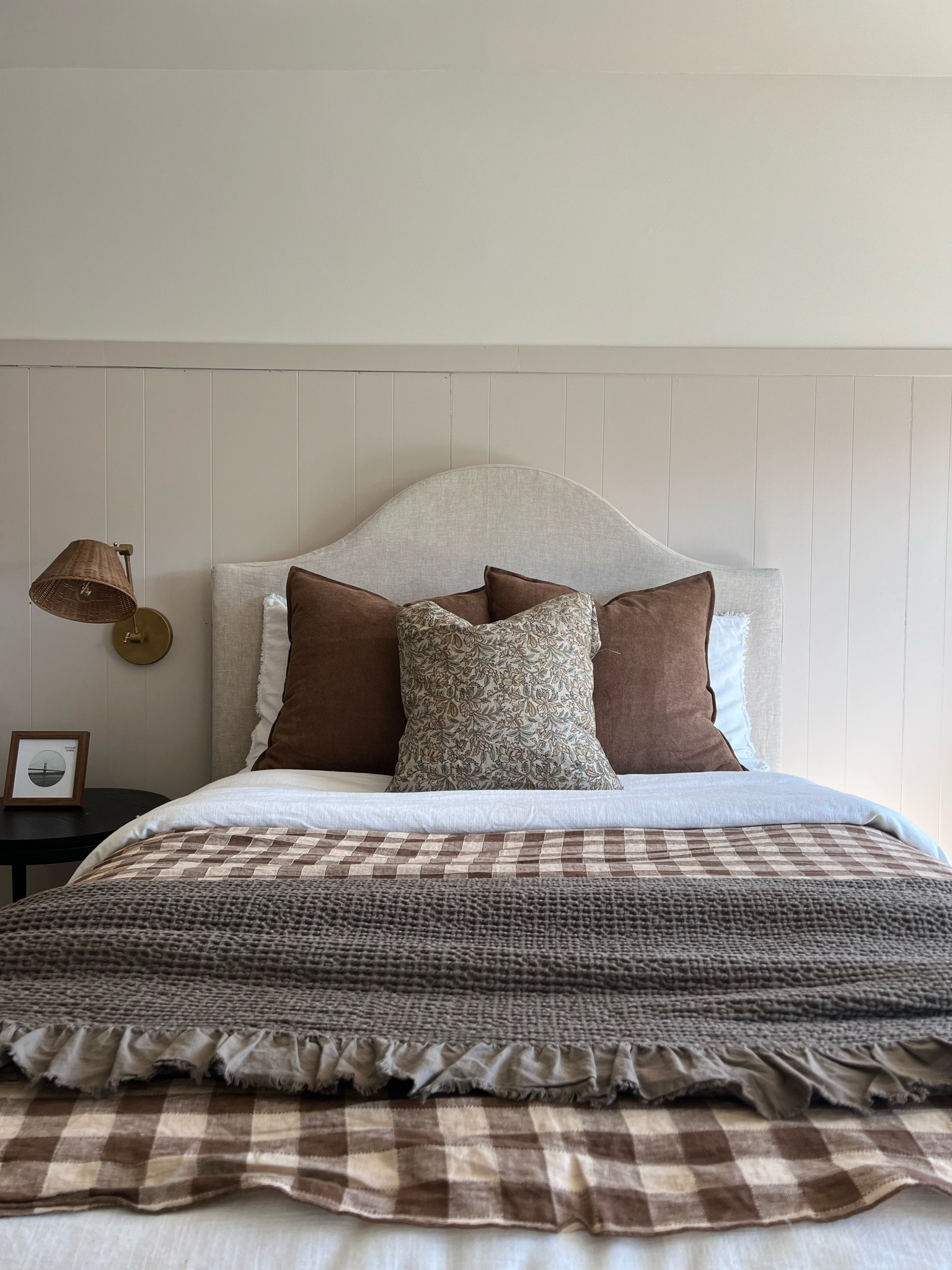 This vintage coverlet inspired fabric is on low stock bc so many loved it last week!

Coloring is identical but has a smaller scale gingham! Perfect way to achieve this look on a budget!

#LTKStyleTip #LTKHome