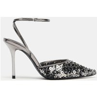 Zara - Sequin Heels - Women - Gray - Women | Zara US