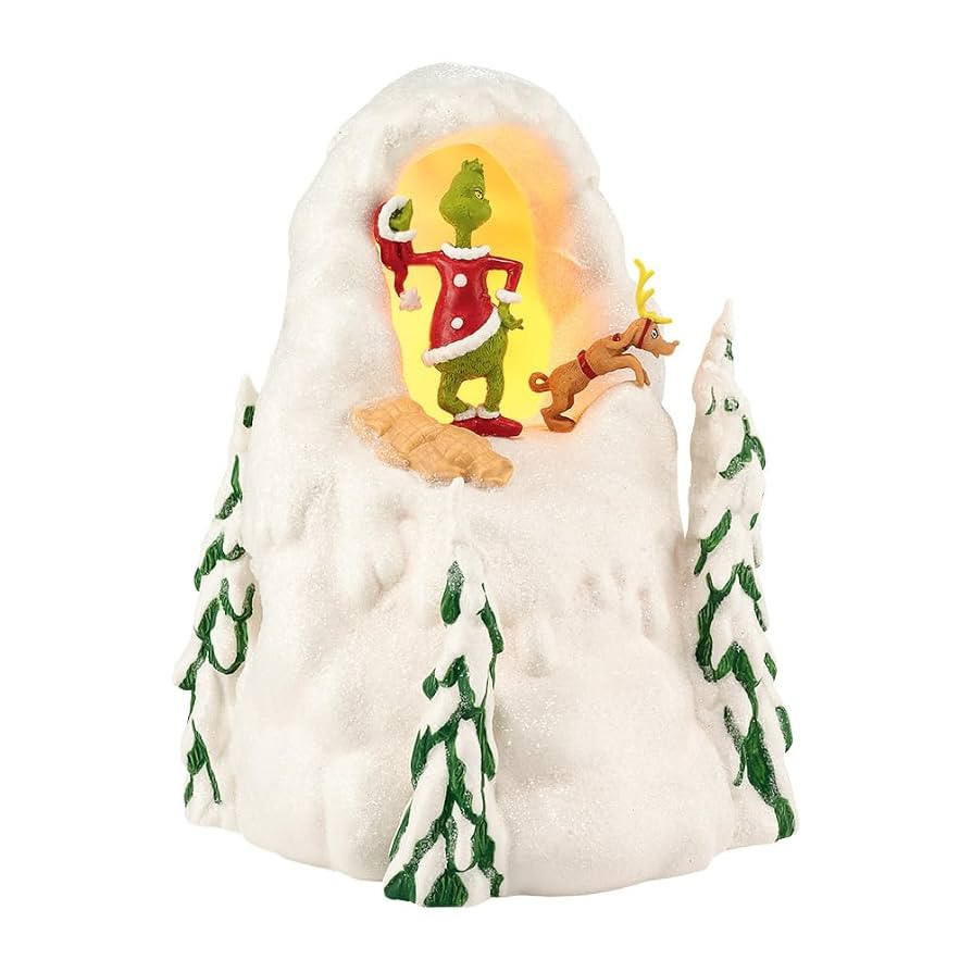 Department 56 Dr. Seuss Grinch Village Mount Crumpit Lit Building, Collectible Christmas Village ... | Amazon (US)