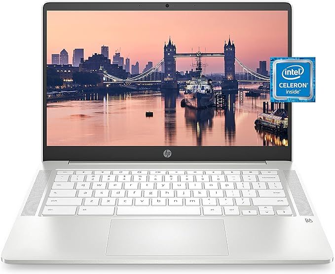 HP Chromebook 14 Laptop, Intel Celeron N4000 Processor, 4 GB RAM, 32 GB eMMC, 14” HD Display, C... | Amazon (US)
