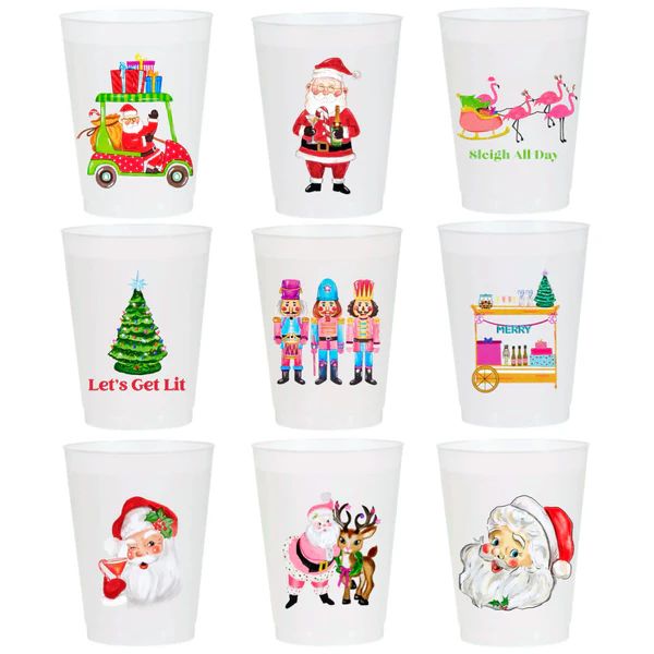 Reusable Frosted Holiday Cups | James Ascher