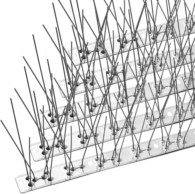 OFFO Bird Spikes with Stainless Steel Base, Durable Bird Spikes Arrow Pigeon Spikes Fence Kit for... | Amazon (US)