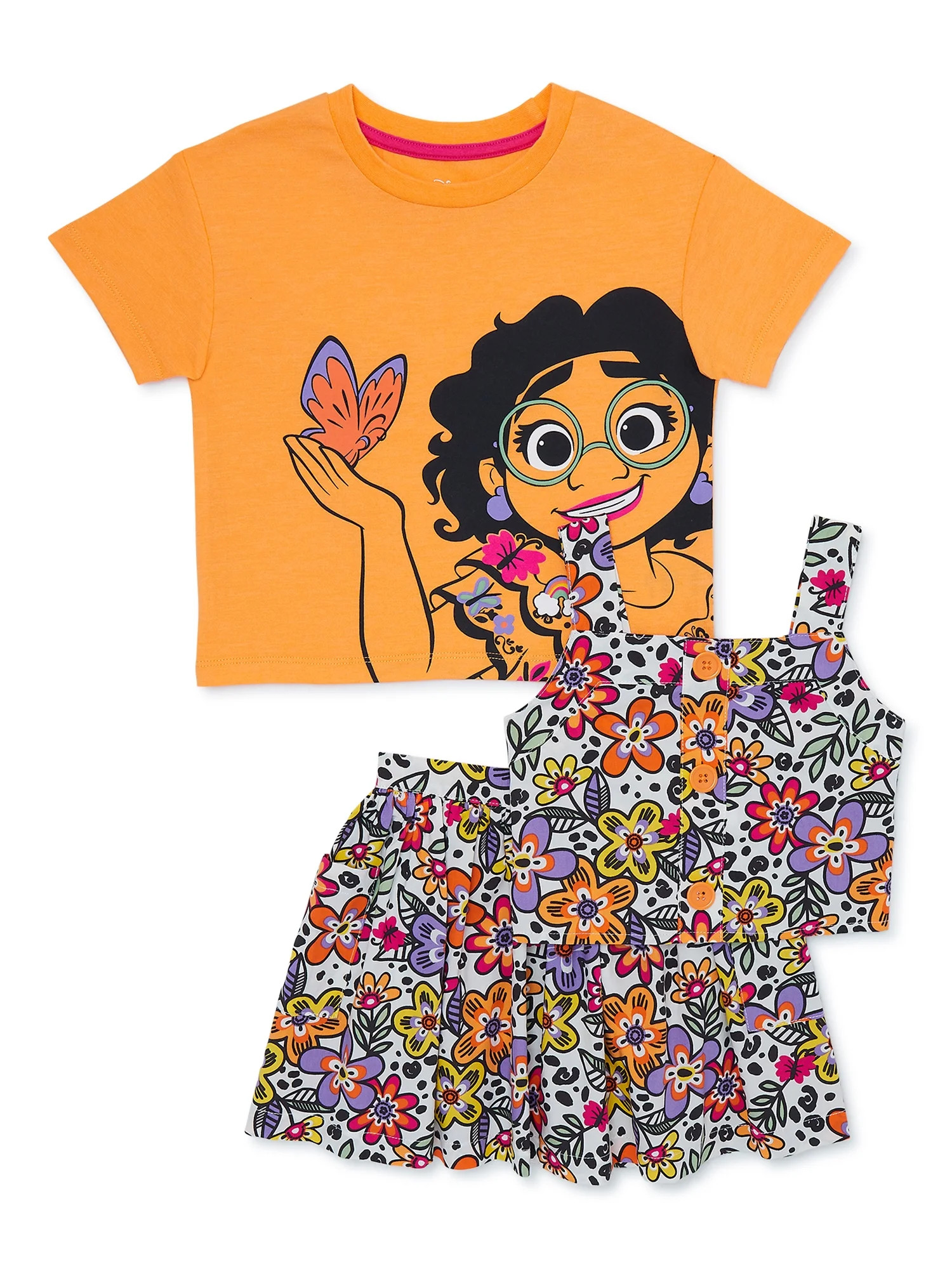 Encanto Toddler Girls Tee, Tank and Skirt Set, 3-Piece, Sizes 2T-5T | Walmart (US)