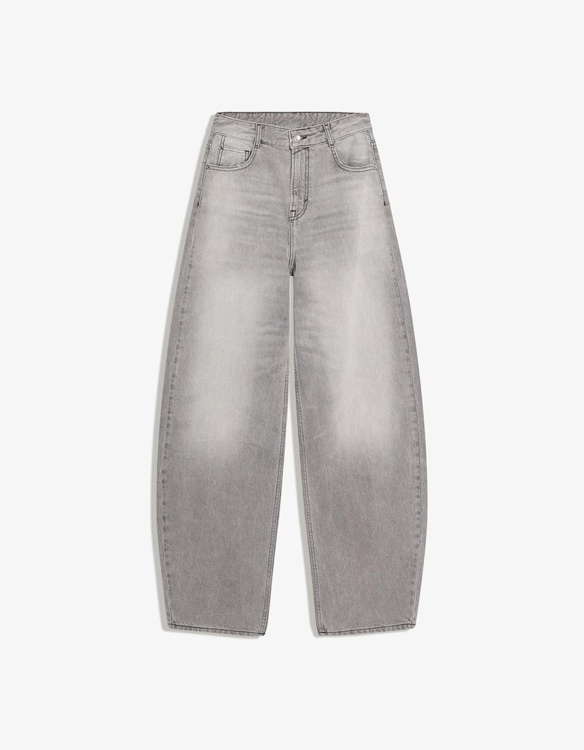 Barrel jeans - Trousers - Women | Bershka GB