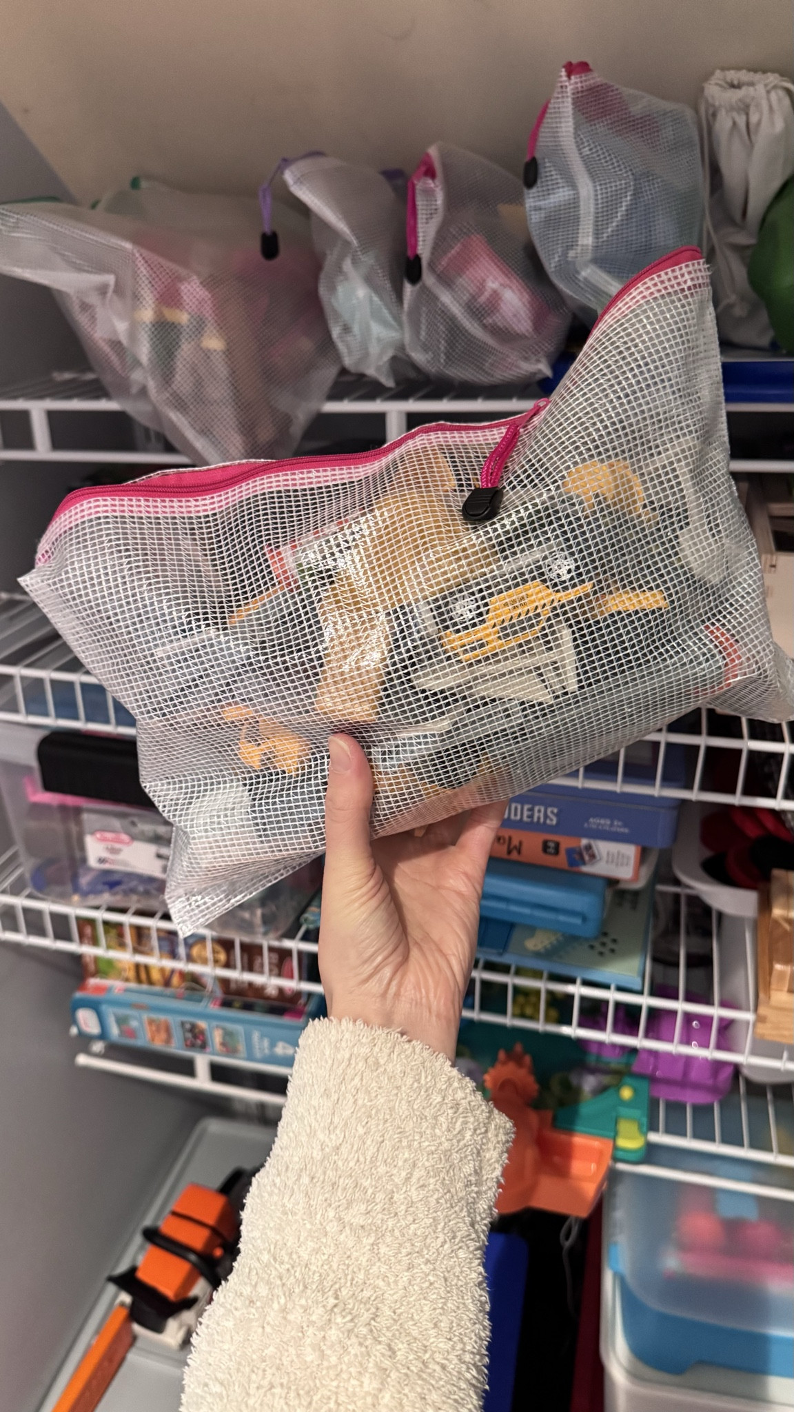 Toy organizer, toy storage plastic mesh pouches, zip bags for toys

#LTKKids #LTKmomlife #LTKHome
