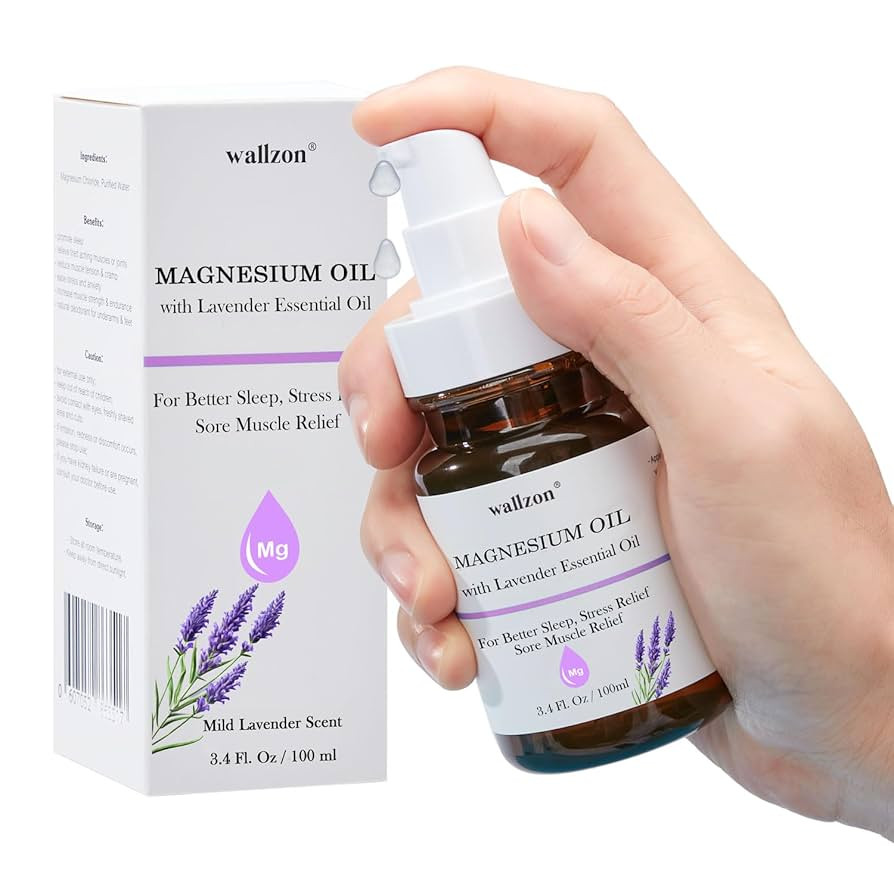 Magnesium Oil with Lavender Oil, for All Ages, Gentle on Skin, Fast Absorption, Great for Post Gy... | Amazon (UK)