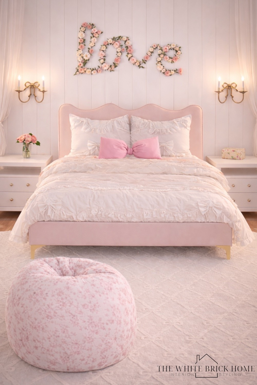 Affordable Wayfair furniture mixed with loveshackfancy decor and bedding creates a timeless, dreamy bedroom with elegant details! 
❤️❤️
Girls room, girls bedroom, kids room, girls room bed, girls room rug, girls room bean bag, girls room lighting, girls room wall art, girls room wall decor, girls room home decor ideas, pink bedroom, tween girls bedroom, teen girls bedroom, teen bedroom, girls room bedding, loveshackfancy girls room, loveshackfancy pink bedroom, pottery barn teen, wayfair, wayfair girls bedroom furniture, kids room, loveshackfancy girls room design 


#LTKKids #LTKHome #LTKSaleAlert