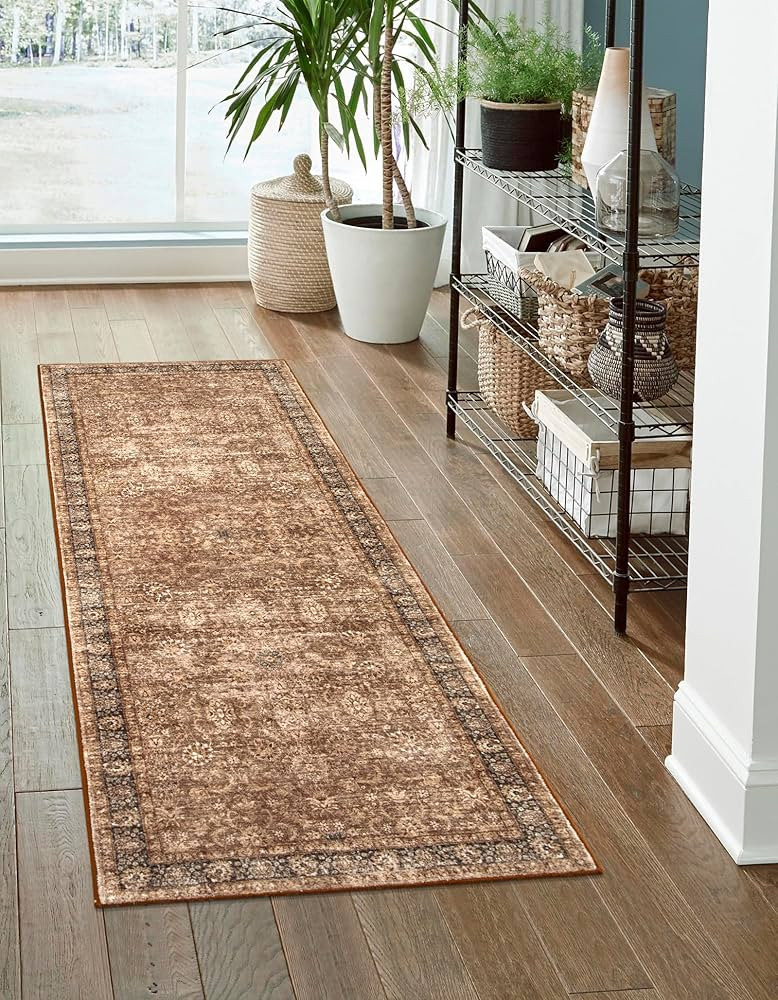 Morebes Vintage Kitchen Runner Rug Runners for Hallways 6 Feet Non Slip,Washable Rugs for Kitchen... | Amazon (US)