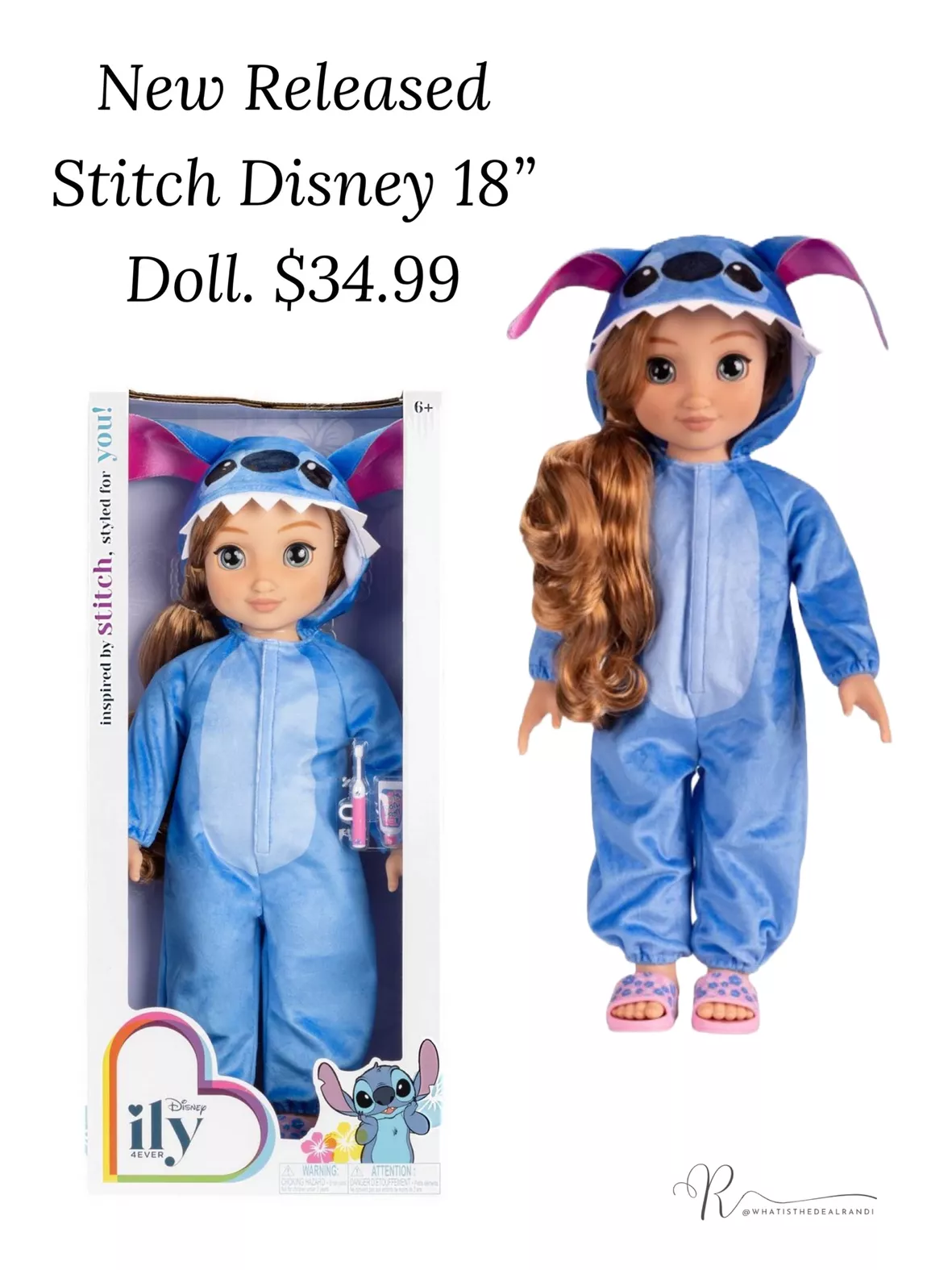 Disney ILY 4ever Stitch 18'' Doll Strawberry Blonde Hair (Target Exclusive)  NEW!