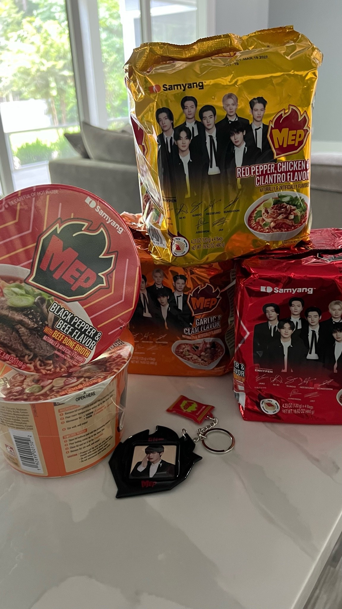 #Ad Calling all ramen lovers! 🍜 Feel the kick with Samyang x ENHYPEN collaboration is officially here and now available in-store and online at Target.

The variety pack lets you try all three delicious flavors:
✨ Garlic & Clam
✨ Black Pepper
✨ Beef, Chicken & Cilantro

Plus, when you grab the variety pack, you'll receive a gift with purchase featuring an exclusive ENHYPEN keychain, the perfect collectible for every ENHYPEN fan, while supplies last.

Whether you're stocking up for ramen night or looking to try something new, this limited collaboration is one you won't want to miss. Head to Target and grab yours before it's gone!

#TargetPartner #Enhypen #SamyangMEP
@Target @samyang_global