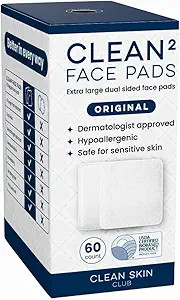 Clean Skin Club Clean² Pads 2.0 [NEW & Improved Edges] Guaranteed Not to Shed & Tear Face Pads, ... | Amazon (US)