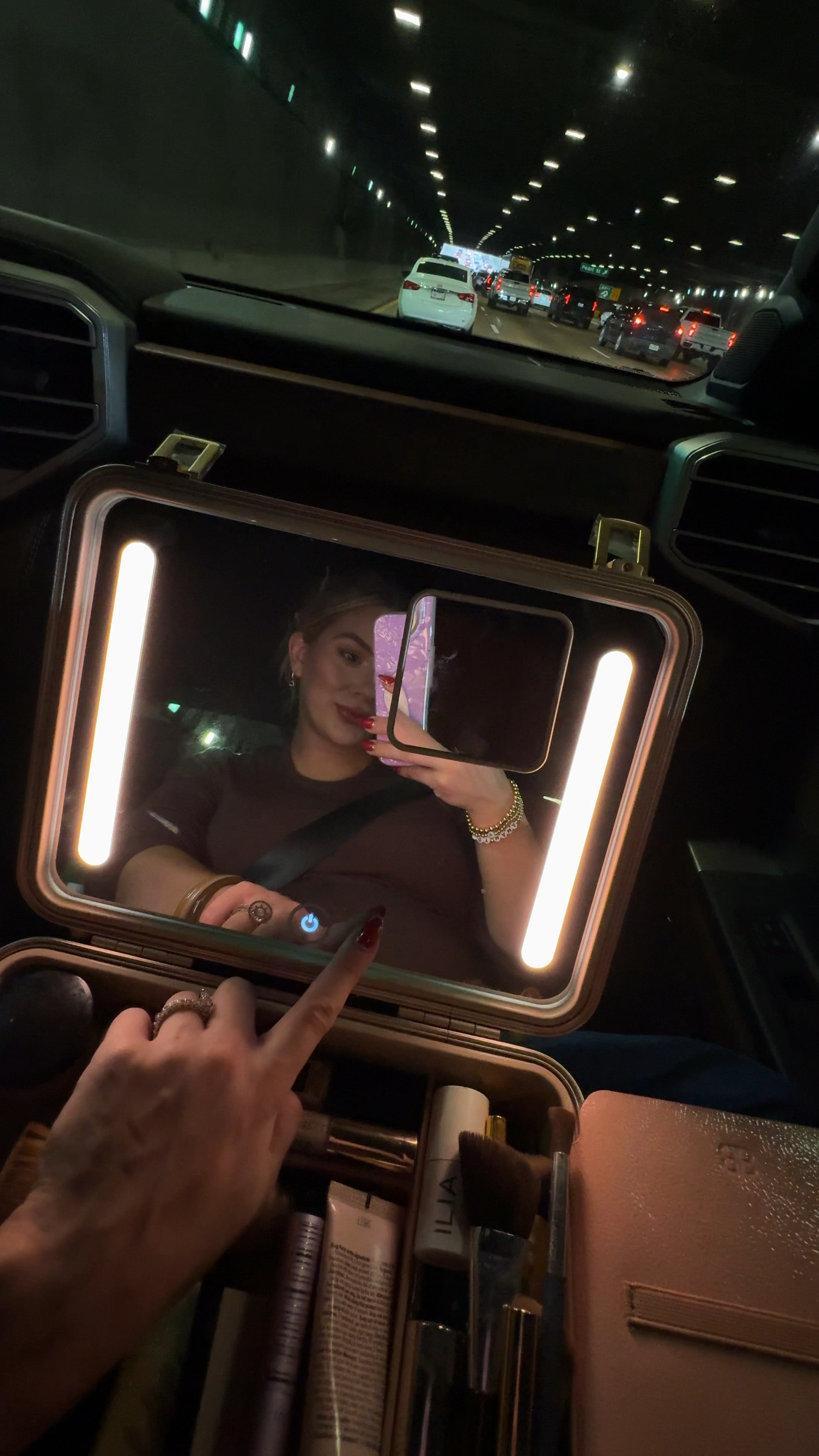 Love my Beautifect makeup box - different light levels and 3 different tones. Definitely elevated my car makeup game and great for traveling and getting ready in hotels who’s lighting you don’t know  

#LTKbeauty #LTKGiftGuide #LTKtravel