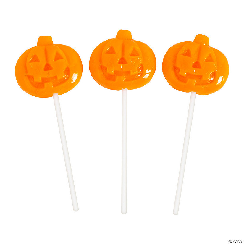 Jack-O’-Lantern Lollipops - 12 Pc. | Oriental Trading Company