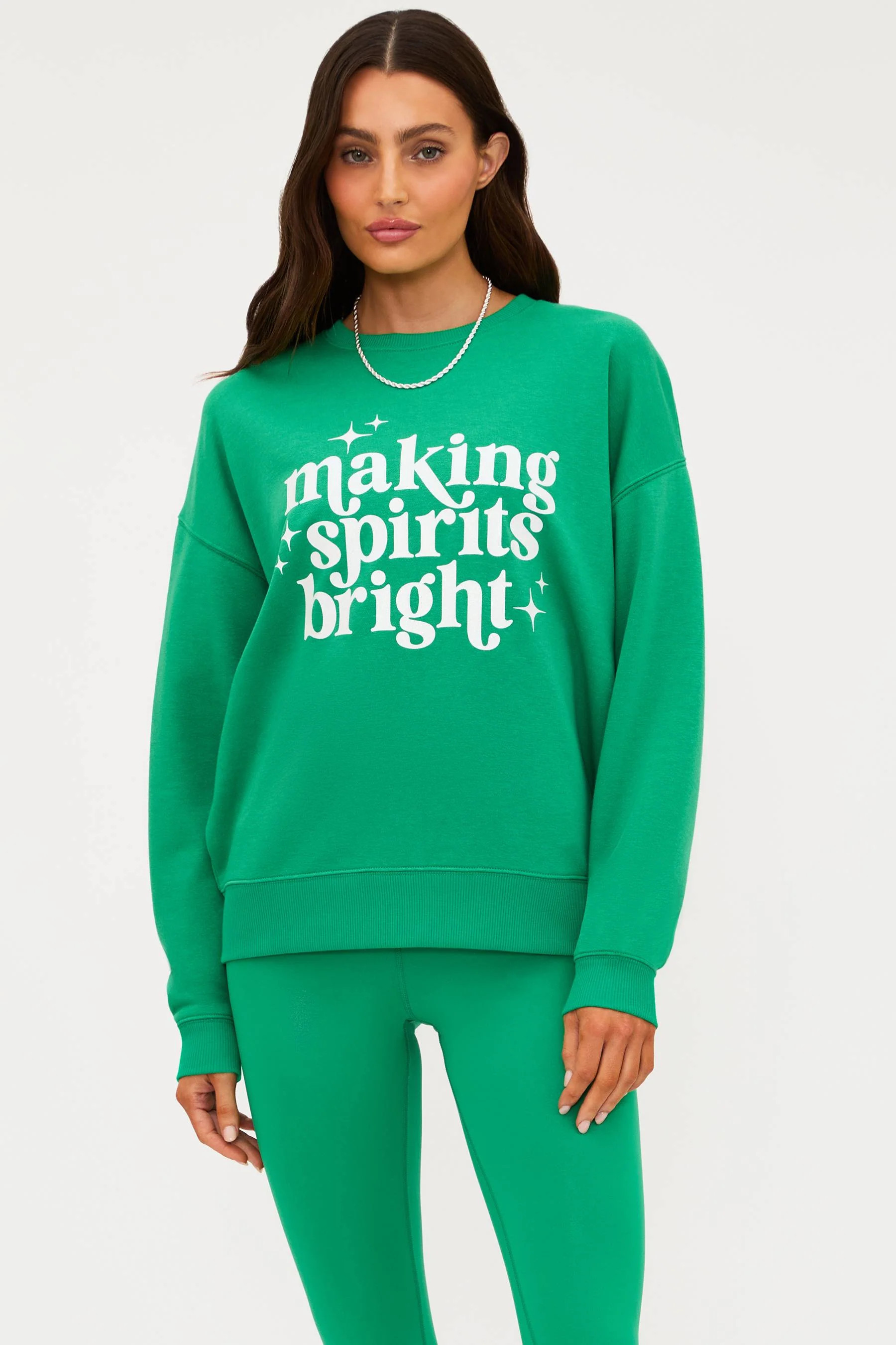 Devyn Oversized Sweatshirt Frosted Fir | Holiday Sweatshirt | Beach Riot | Beach Riot