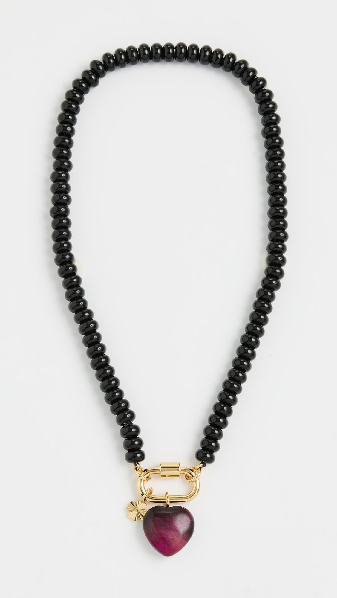 Beaded Heart Charm Necklace | Shopbop