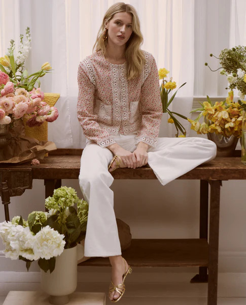 The Tory Top - Ivory Geo Ditsy | Hill House Home US