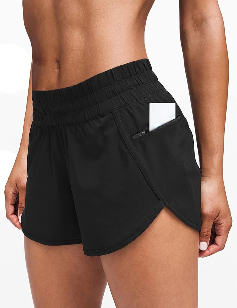 Tremaker Women's 2 in 1 Running Workout Shorts Hight Wasit Gym Yoga Jogging Athletic Shorts with ... | Amazon (US)