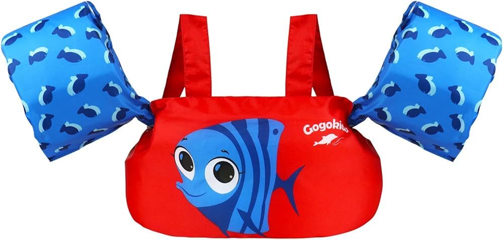 Gogokids Kids Swim Vest, Toddler Floaties for 30-50 lbs/2-6 Years Old Girls and Boys, Float Swimw... | Amazon (US)