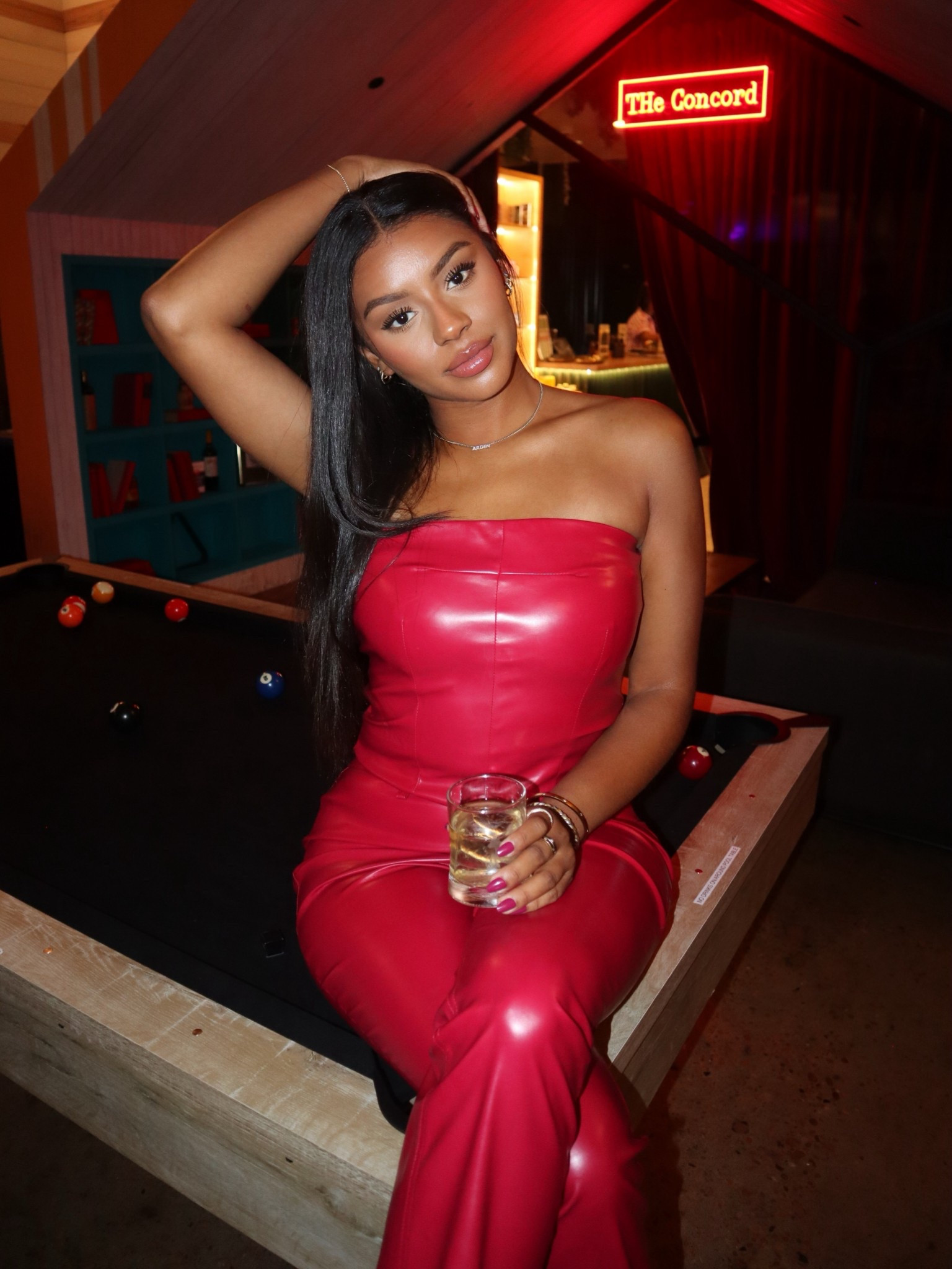Fashion Nova | Turning Heads Faux Leather Pant Set - Red | Size Small | #FashionNova #TurningHeadsSet #FauxLeather #RedPantSet #TwoPieceSet #BoldStyle #StatementLook #NightOutFit #SizeSmall #ChicAndEdgy #StreetStyle #OOTD #FashionBaddie #LeatherLook