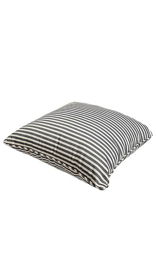 Square Throw Pillow in Laurens Navy Stripe | Revolve Clothing (Global)
