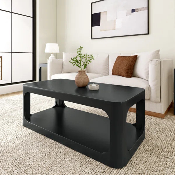 Jasmarie 4 Legs Coffee Table with Storage | Wayfair North America