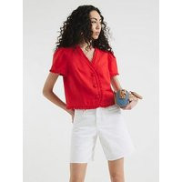 River Island Longline Bermuda Short - White | Very (UK)