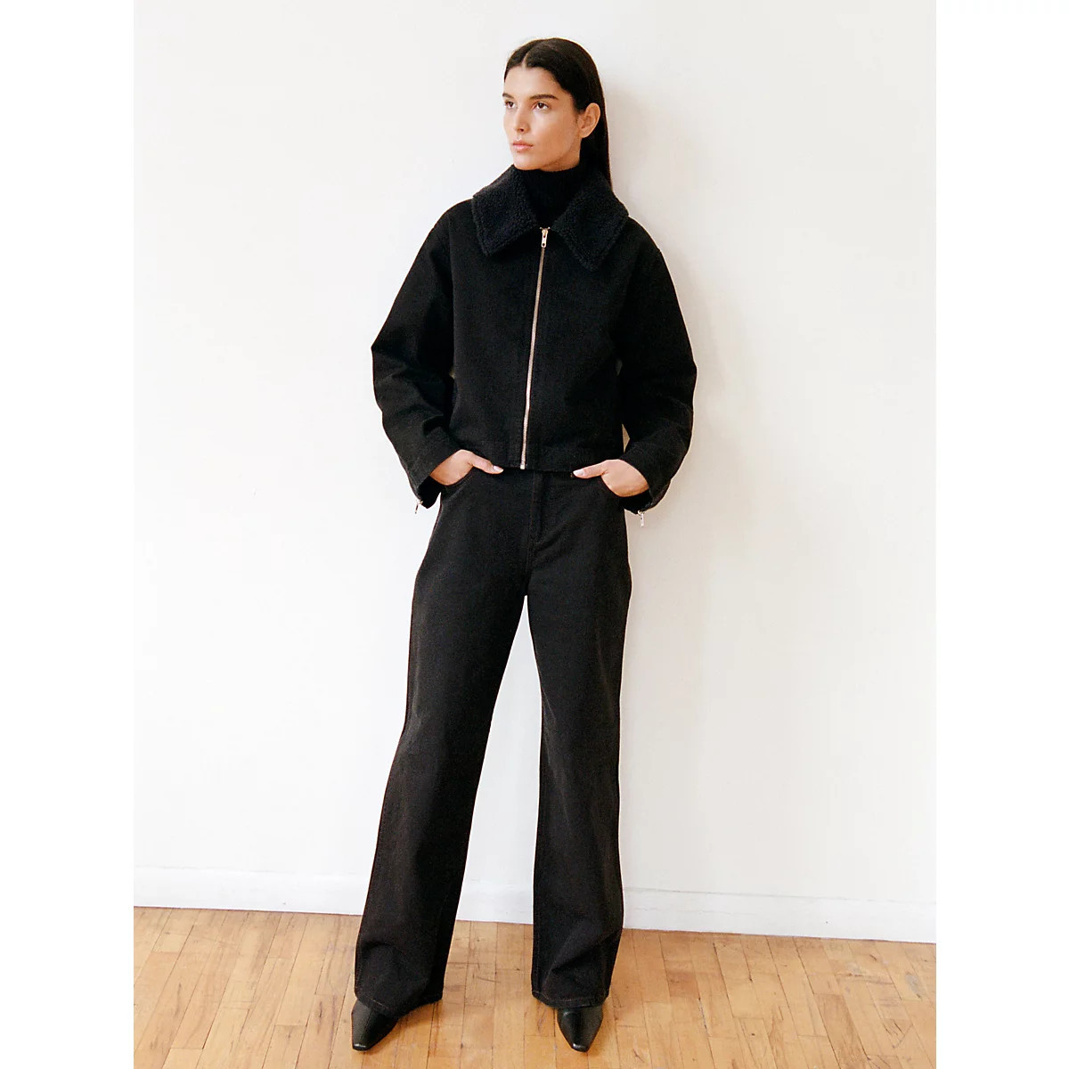 Wrangler + STAUD The Loose Jean in Black | Wrangler