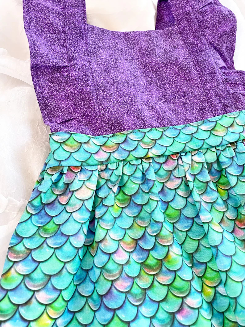 Ariel Inspired Romper: Cotton Little Mermaid Outfit - Etsy | Etsy (US)