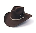 Western Express Adult Felt Finish Western Pinch Front Cowboy Hat - Brown and Black Options | Amazon (US)