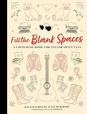 Fill the Blank Spaces: A Colouring Book for Taylor Swift Fans | Amazon (US)