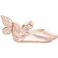 Sophia Webster Chiara butterfly leather ballet flats 0-6 months, Size: EUR 16 /4-5 months, Bronze | Selfridges