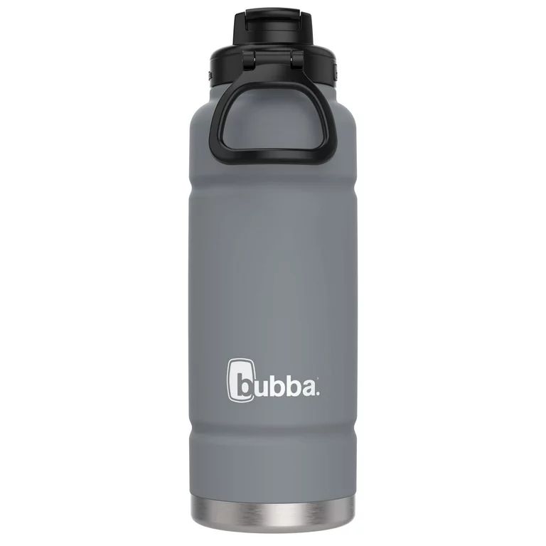 bubba Trailblazer Insulated Stainless Steel Water Bottle with Straw Lid in Grey, 40 oz., Rubberiz... | Walmart (US)