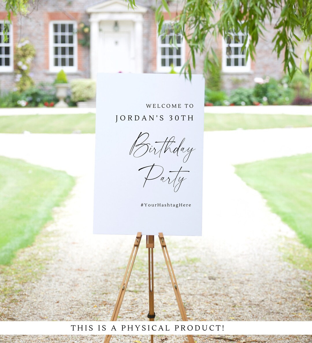 Birthday Party Welcome Sign | Custom Birthday Sign | Printed Party Sign | Birthday Decor | Etsy (US)