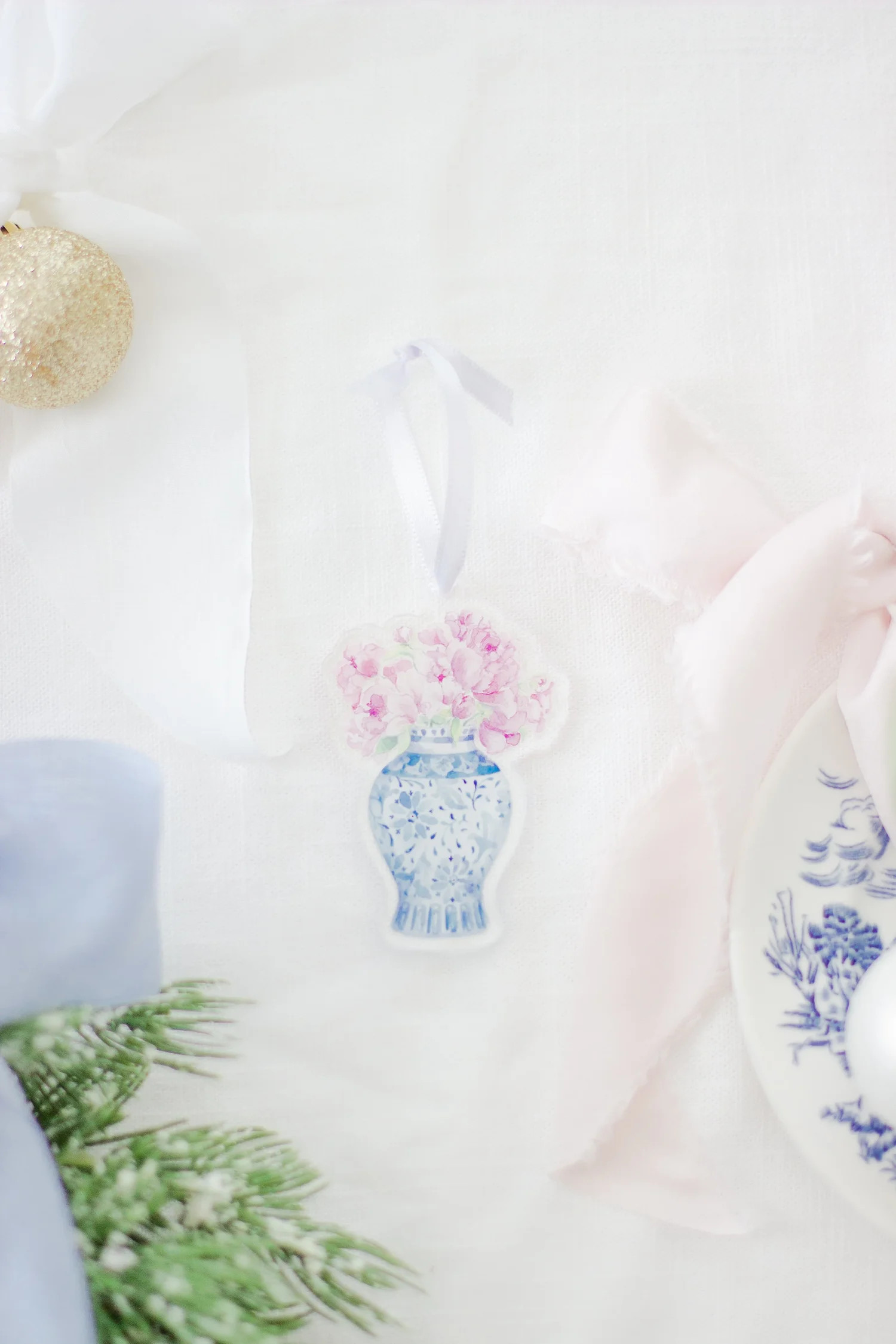 Ginger Jar Watercolor Ornament — Simply Jessica Marie | Simply Jessica Marie