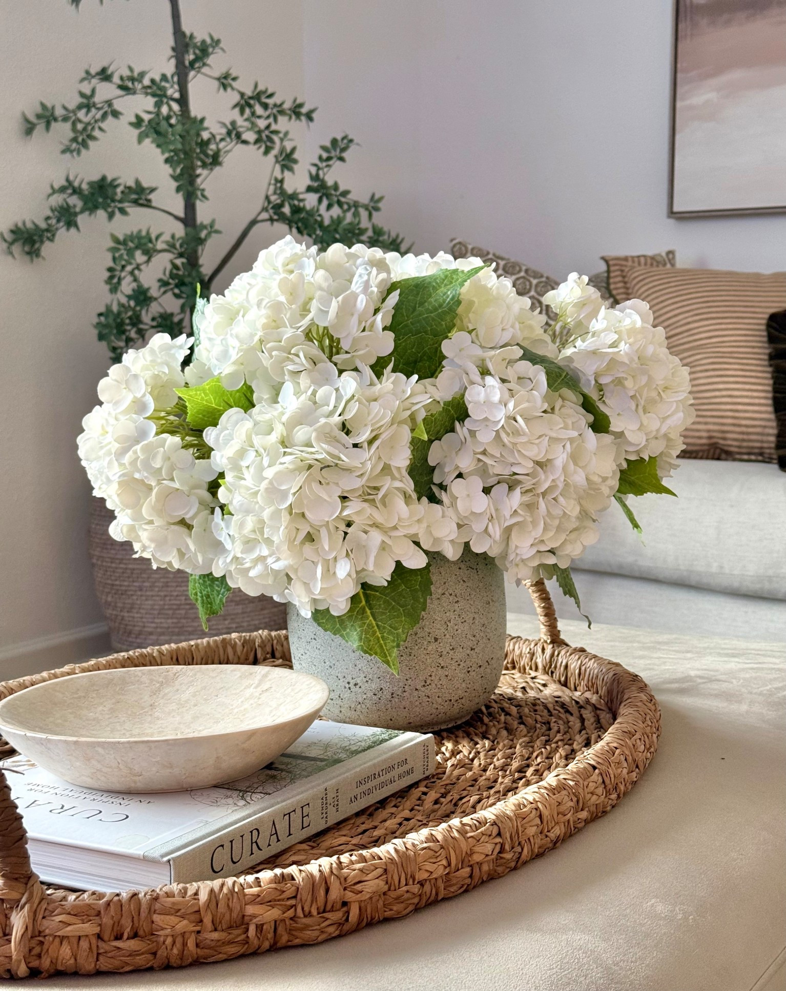 I always go back to my favorite (and the best!) faux hydrangeas after the first of the year for a fresh clean look after taking the tree down🤍

#LTKSeasonal #LTKHome