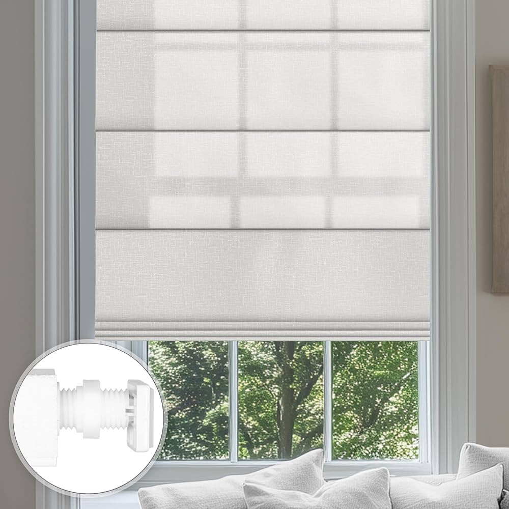 No Drill Roman Shades for Windows No Tools Roman Shades, UV Protection, Thermal Insulation Roman ... | Amazon (US)