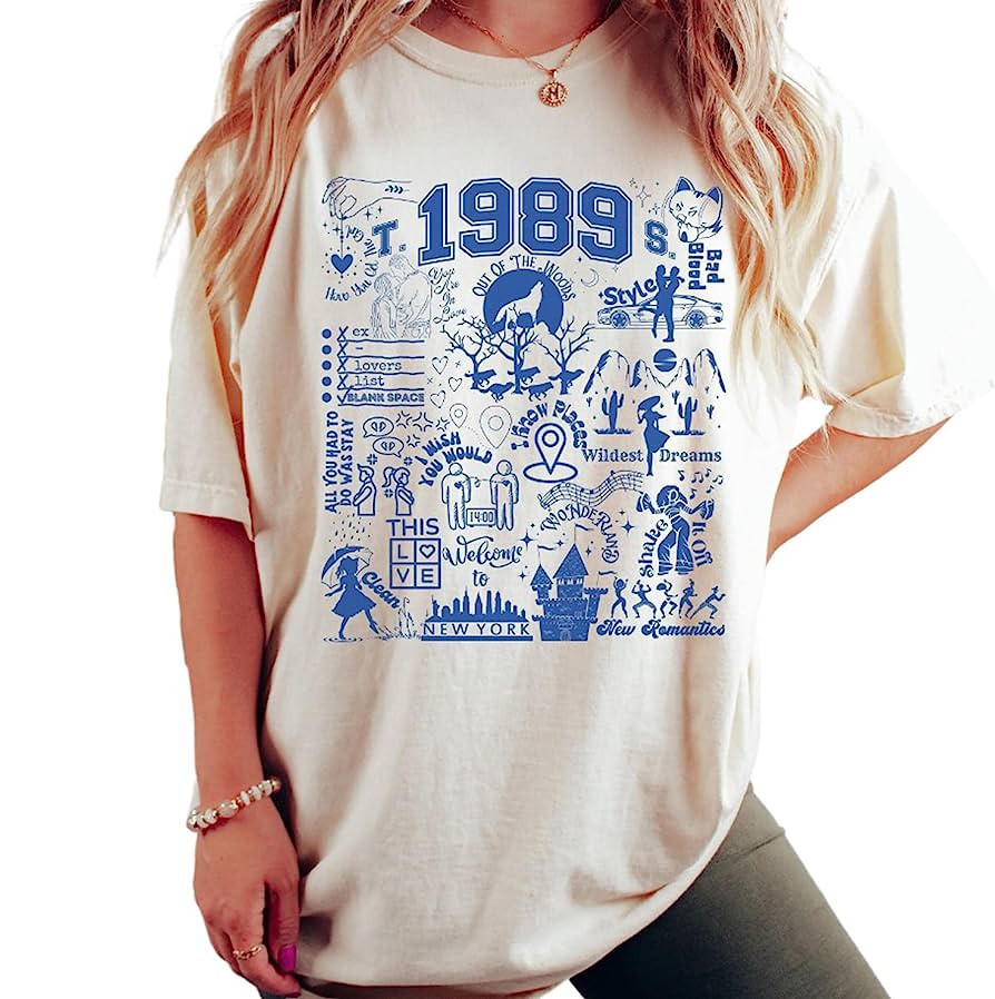 Welcome to New York 1989 Deluxe Version Style Shirt Clean Wildest Dreams Out of the Woods T shirt... | Amazon (US)
