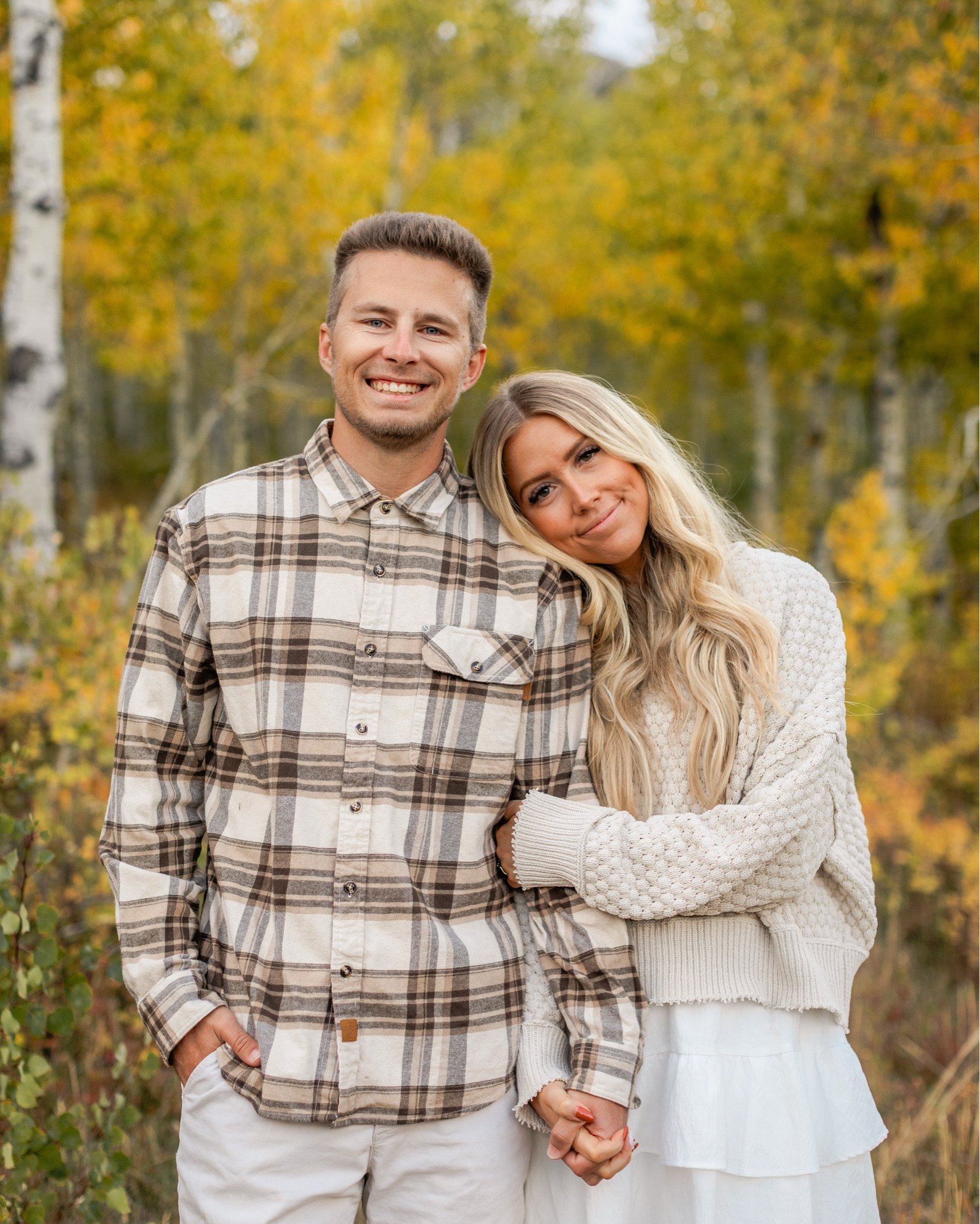 outfits we wore for fall family photos!! I was 17 weeks pregnant but didn’t wanna look pregnant in them haha this was perfect! comfy too! 

sweater: wearing usual M, use code KARINABOLIER for a discount
skirt: I sized up one to an L
boots: size up half 

mens button up plaid shirt: wearing L
mens pants: true to size
mens boots: size up half 

| bump friendly outfit | fall outfit | family photos outfit | womens boots | amazon fashion | called to surf | mens fashion | couple outfits | couple photos 

#LTKFindsUnder100 #LTKSeasonal #LTKWorkwear #LTKBump