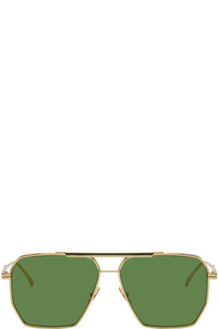 Gold Classic Aviator Sunglasses | SSENSE