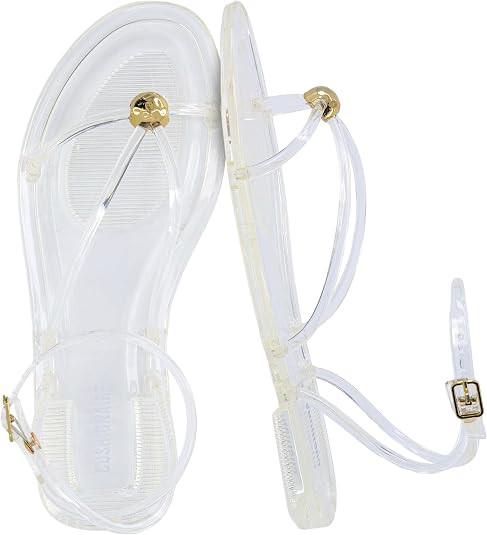 CUSHIONAIRE Vita Jelly Sandals for Women, Casual Lightweight Womens Strappy Sandals with Adjustab... | Amazon (US)