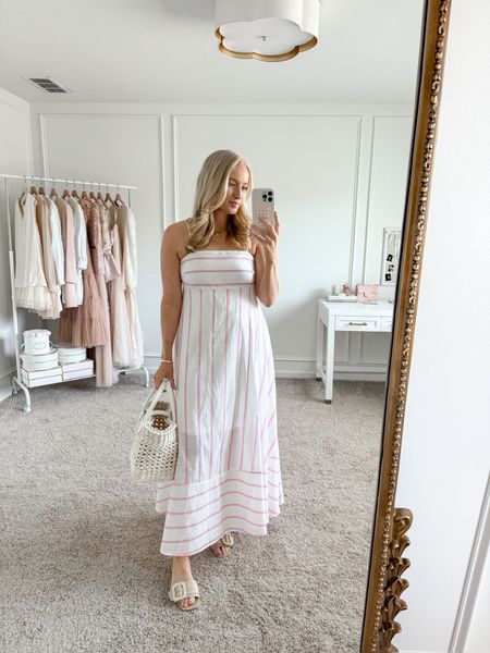 The perfect spring and summer maxi dress from Petal and Pup! Wearing size medium. Use my code STRAWBERRY20 for 20% off! 
Spring dresses // summer dresses // bump friendly // summer sandals 

#LTKstyletip #LTKSeasonal