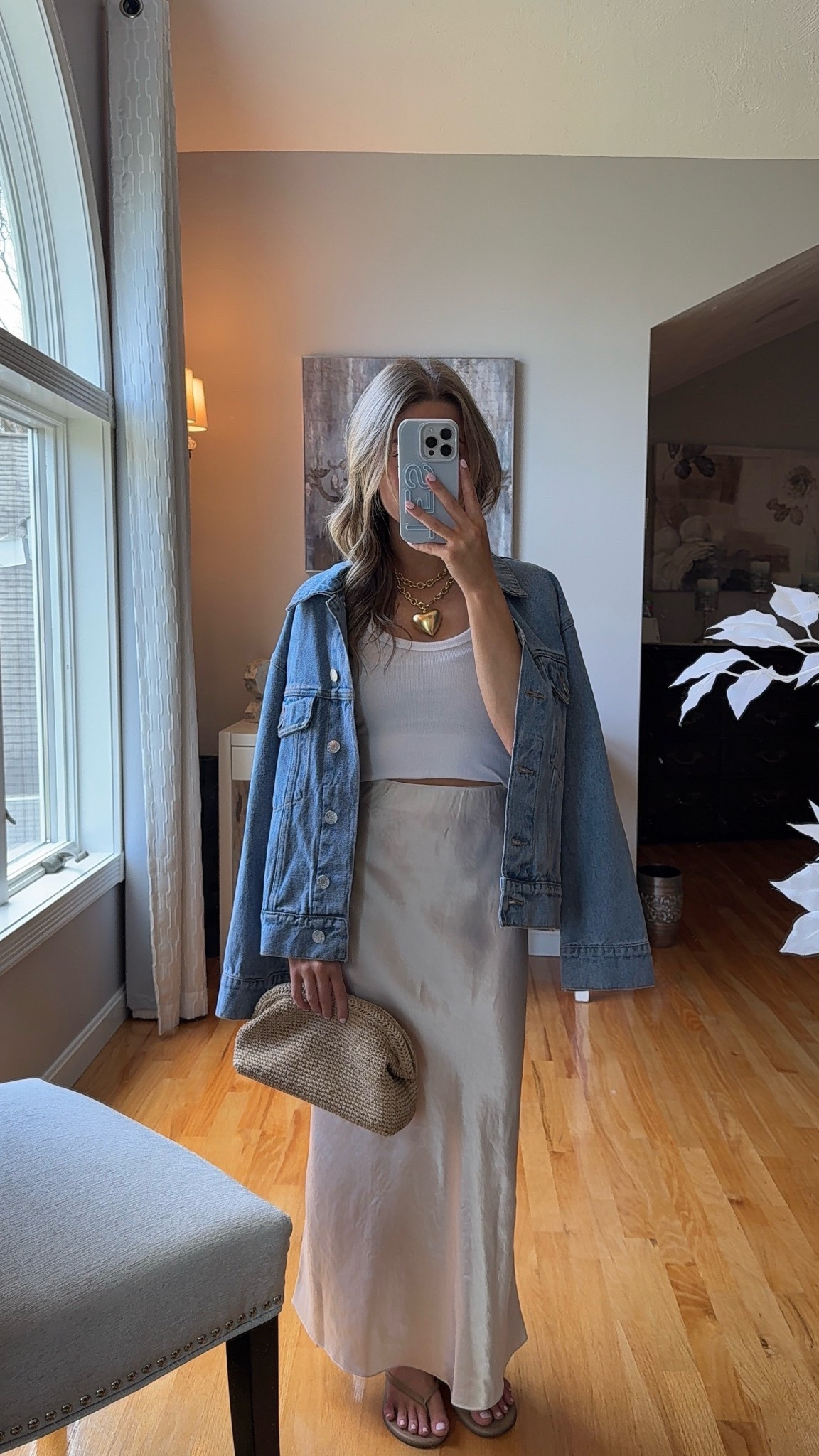 wearing a xxs in skirt and xs in jean jacket 

#LTKSeasonal #LTKootd #LTKU