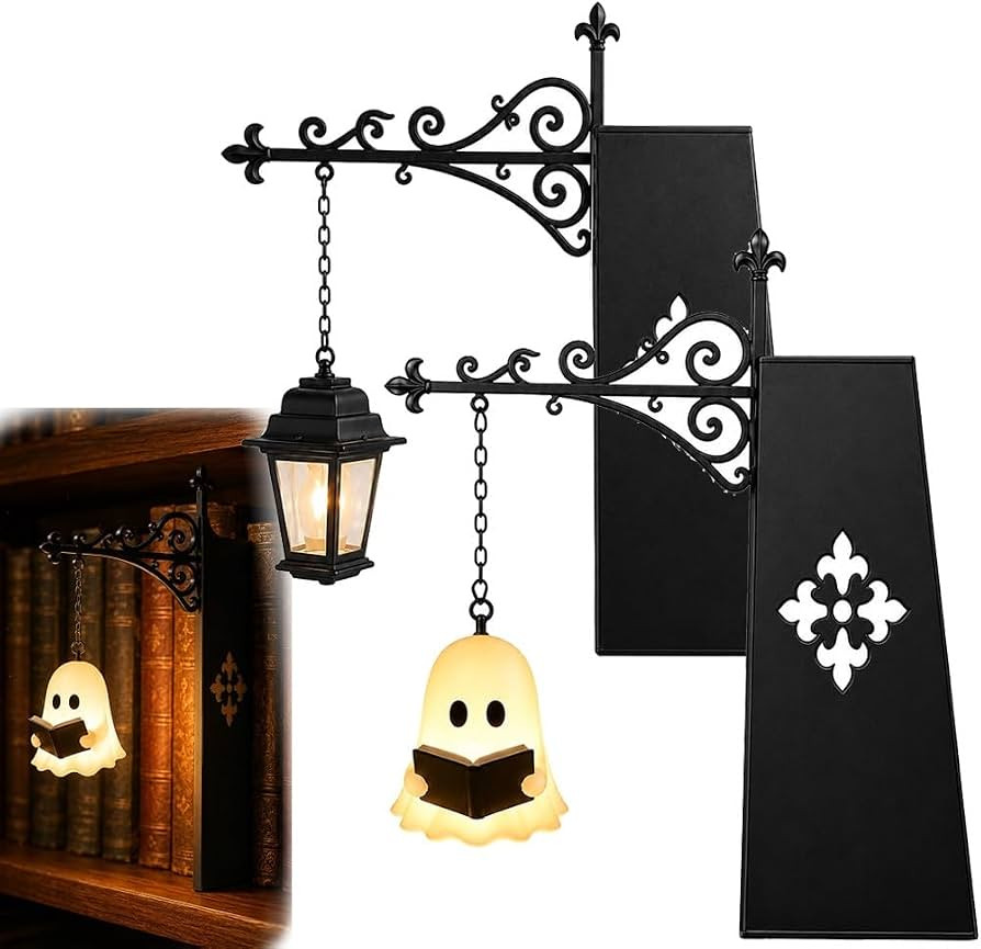 Ghost Bookshelf Lantern\uff0cLibrary Mini Bookshelf Lamp, Little Cute Lantern-Decorative Library ... | Amazon (US)