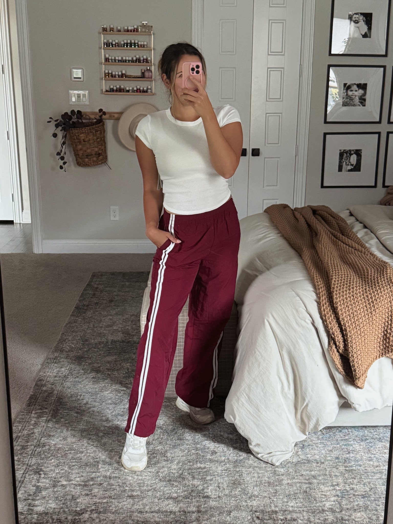 The way I love these track pants from Walmart!! I have it paired here with this basic, ribbed tee also from Walmart 

#LTKFindsUnder50 #LTKStyleTip