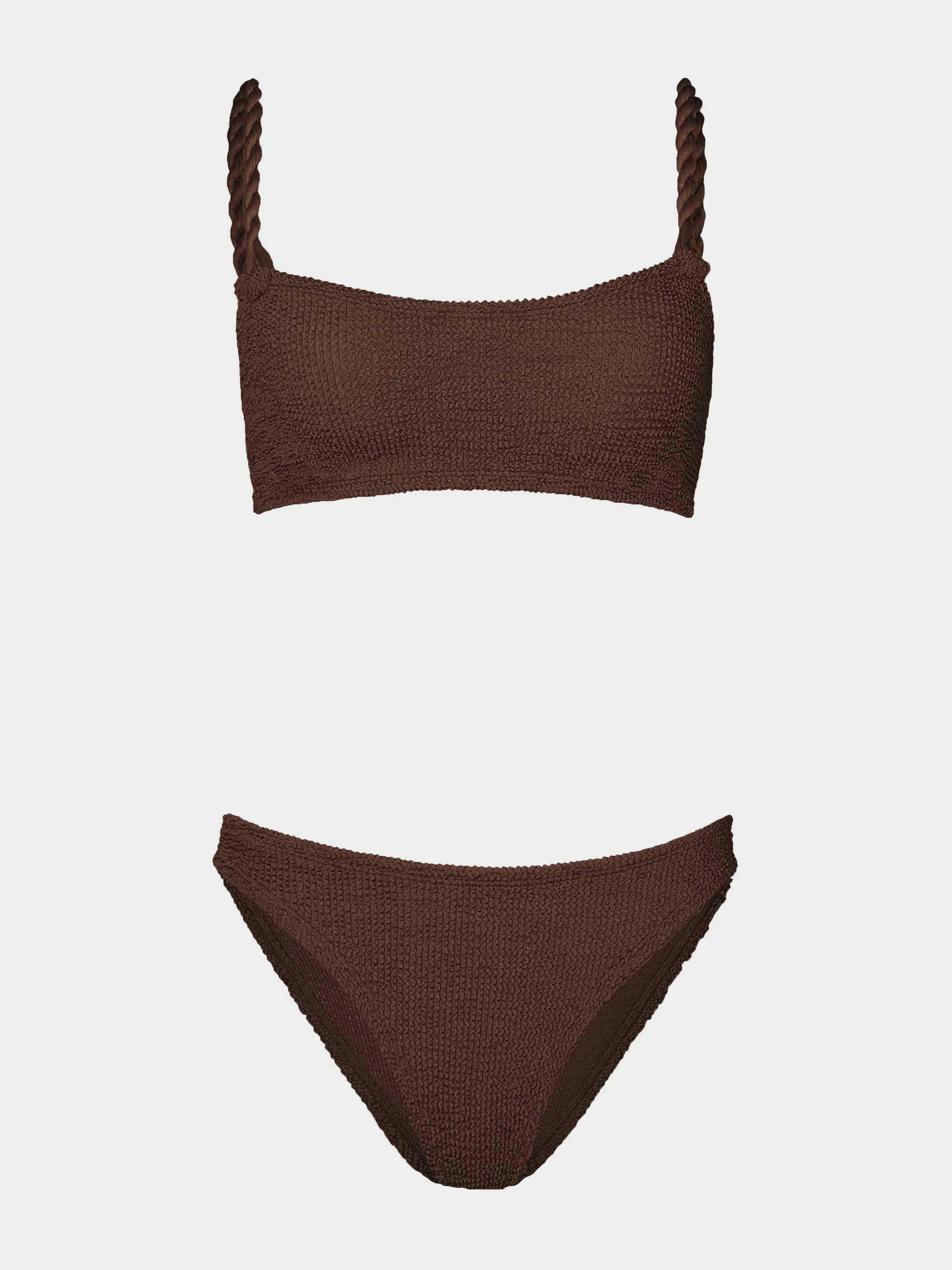 Phoebe Bikini - Metallic Chocolate | HUNZA G